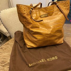 Oversized Crocodile Michael Kors Tote